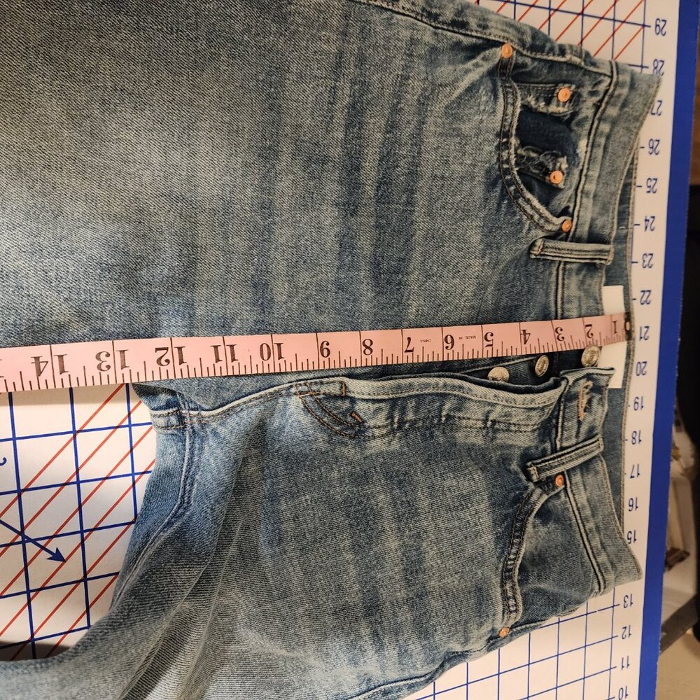 MOTHER The Tripper Flood Fray Jeans NWOT Blue Size 25 - Picture 4 of 14